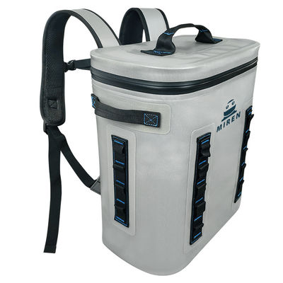 Wasserdichter Rucksack mit weichen Kühlboxen, hellgrau, 20 l Fassungsvermögen, TPU-Material