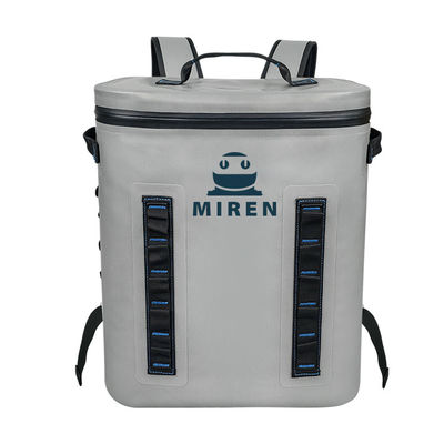 Wasserdichter Rucksack mit weichen Kühlboxen, hellgrau, 20 l Fassungsvermögen, TPU-Material