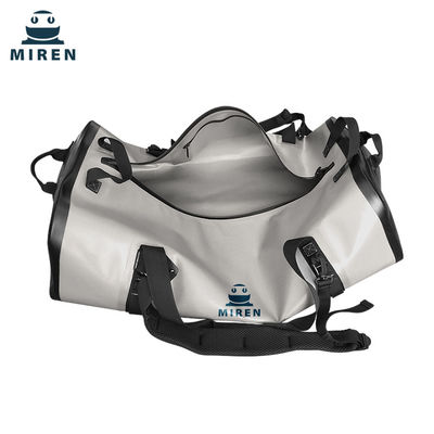 Wasserabweisender Packsack, Seesack, 70 Liter, hellgraues TPU-Material