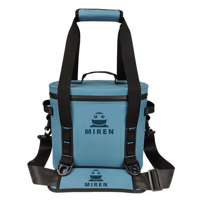 Blaue Farbe 12 kann Kühltasche, weiche Isoliermittagessen-Tasche wasserdicht für Picknick
