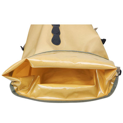 Gelber Rucksack aus TPU-Material, wasserdicht, 16 l, leicht, multifunktional