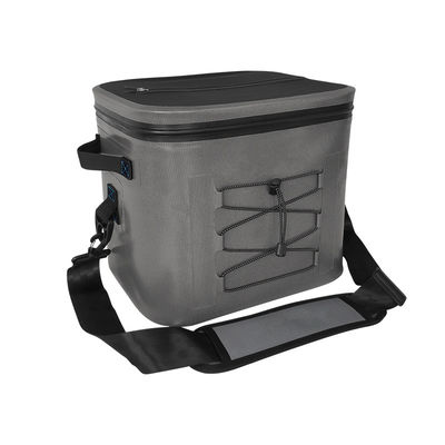 Quadratische 24-Dosen-Kühltasche in dunkelgrauer Farbe für Outdoor-Aktivitäten OEM ODM