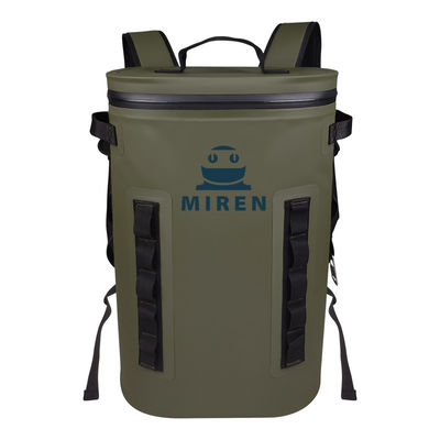 Armeegrüner weicher Kühlrucksack, wasserabweisend, wiederverwendbar, OEM