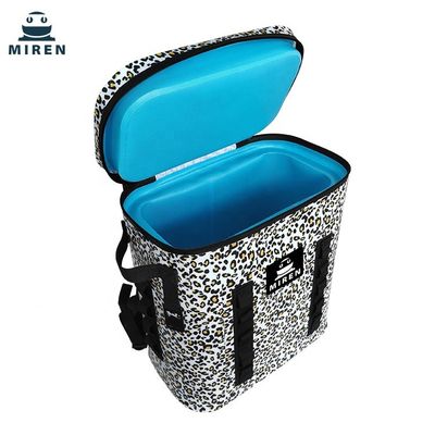 Wasserdichte Picknick-Kühltasche TPU, Leopard-Tarnung isolierter Kühlrucksack 20L