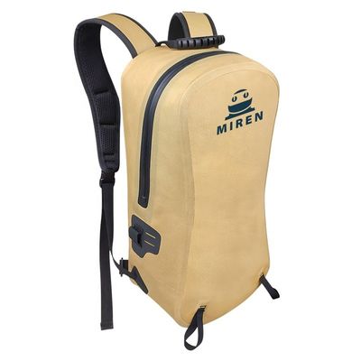 Maßgeschneiderter wasserdichter Rucksack aus gelbem TPU zum Klettern und Camping