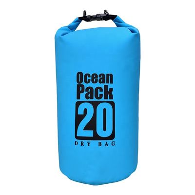 Faltbarer, leichter, wasserdichter PVC-Trockenbeutel mit 20 l Fassungsvermögen für Outdoor-Aktivitäten